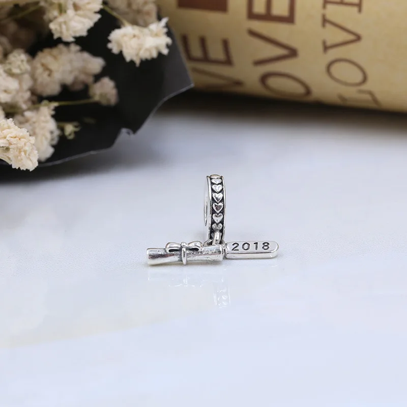 Браслет и ожерелье из серебра 925 пробы с бантом 2018 бусинами |