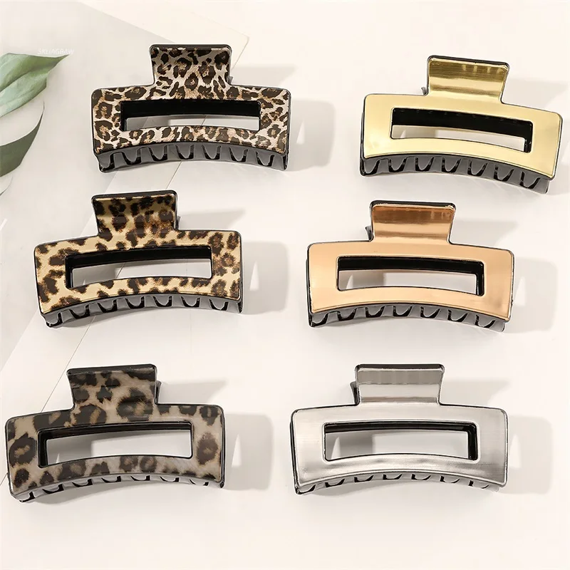 Ful Leopard Pattern Crab For Hair Girl Hair Clips Hair Claw Hair Accessories