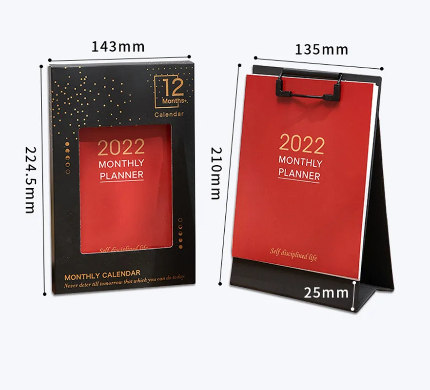 Роскошный Настольный календарь 2022 дневник книга еженедельный и ежемесячный