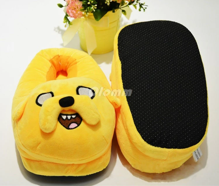 Cartoon Slippers Adventure time Women Anti-Slip Finn Jake Indoor Home Anime character Bedroom Warm Soft Christmas gift | Обувь