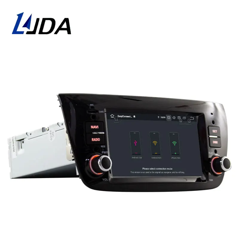LJDA Android 9,0 автомобильный мультимедийный плеер для FIAT DOBLO 2010- 1 Din автомобильный Радио gps Навигация стерео 4G+ 64G Восьмиядерный wifi DSP