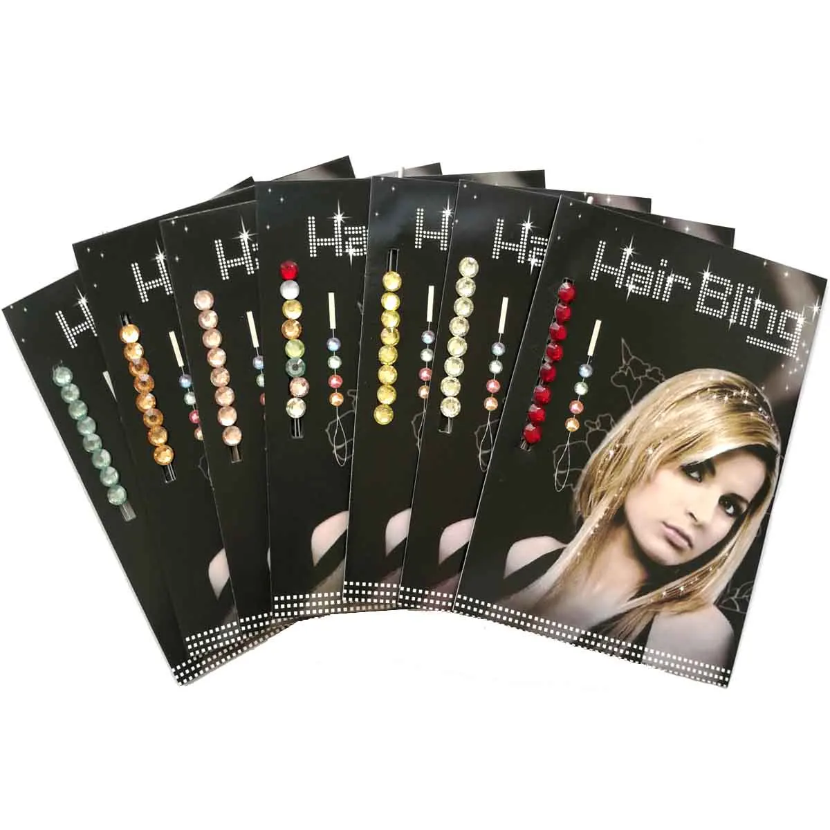

6Bags Can Reused Hair Bling Crystal Wedding Party Hair Jewelry Braid Accessories Bridal Diamond Each Pack Has 8 Beads