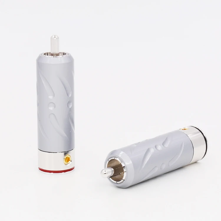 

Wisdom Net HI-End Performance Pure Copper Rhodium Plated RCA Connector 1 Order DQ