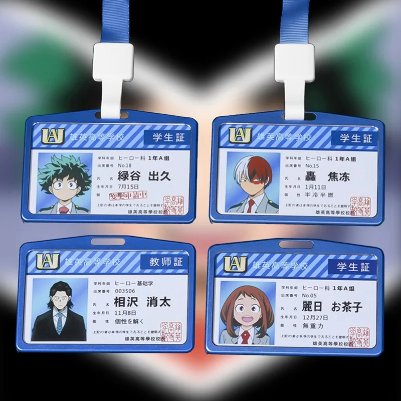 Аниме Мой герой Academy Boku no Hero Asui Tsuyu OCHACO URARAKA акриловый держатель карт сумка для ключей кулон Косплей Рождественские подарки