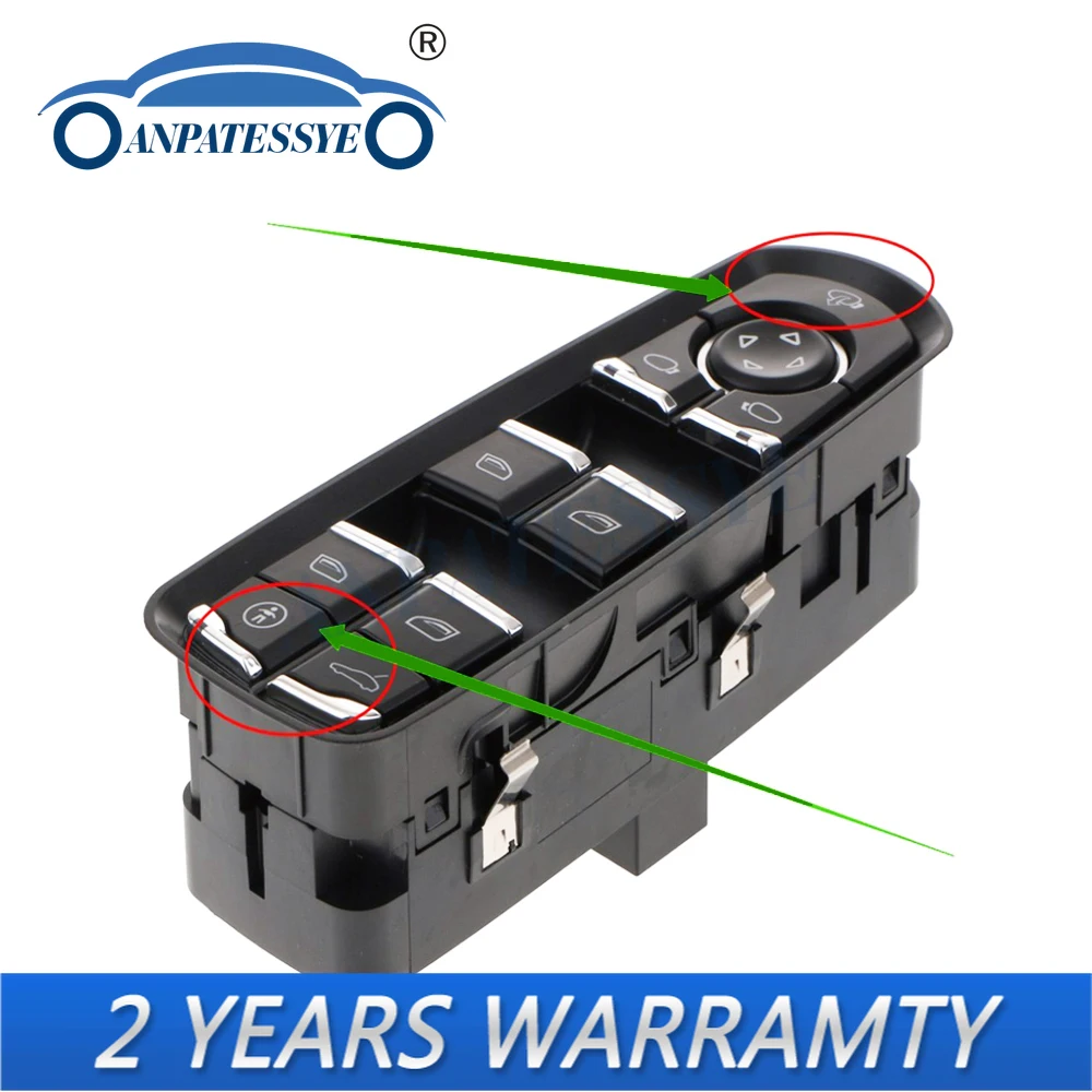 

Электрический переключатель управления окном 7PP959858MDML для Porsche Для Cayenne Panamera 2011-2016 для Macan 2015-2016