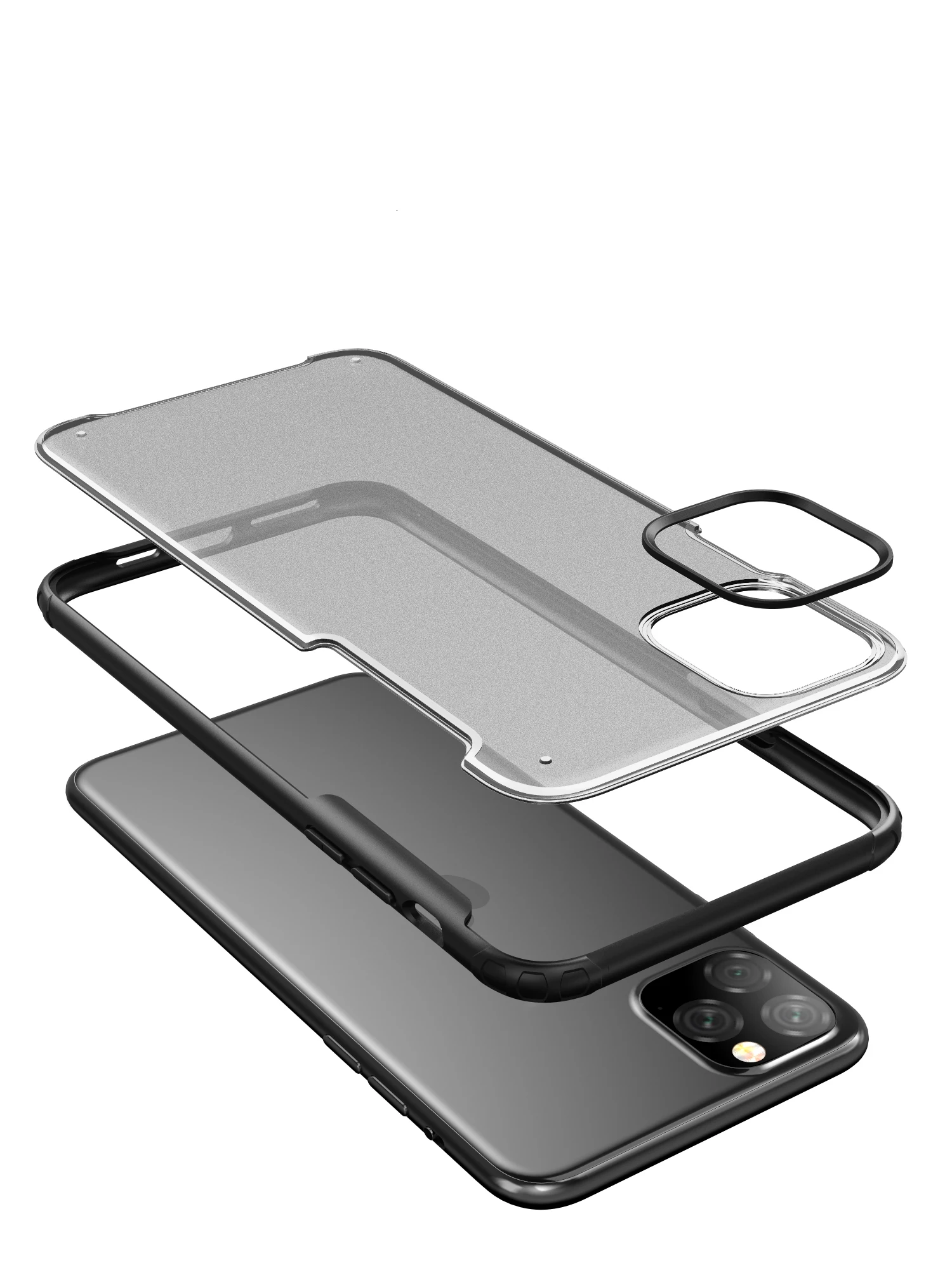 Ударопрочный бампер Броня чехол для Apple iPhone 11 Pro XS Max XR X 8 Plus 7 мягкий чехол для телефона рамка жесткая задняя панель из поликарбоната 1000 шт