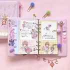 Держатель для карт, аниме, экшн-книга сакуры, волшебный блокнот, Милая луна, звезда, дневник, набор канцелярских принадлежностей