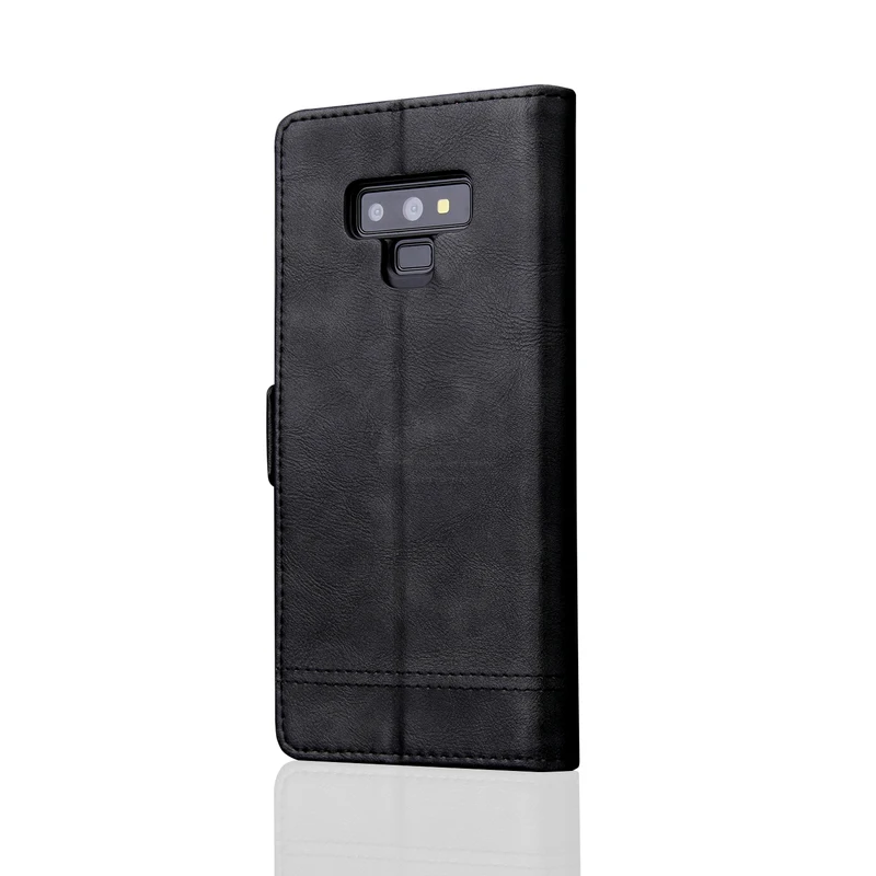 Роскошный тонкий кожаный чехол в стиле ретро для Samsung Note 9 бумажник с подставкой