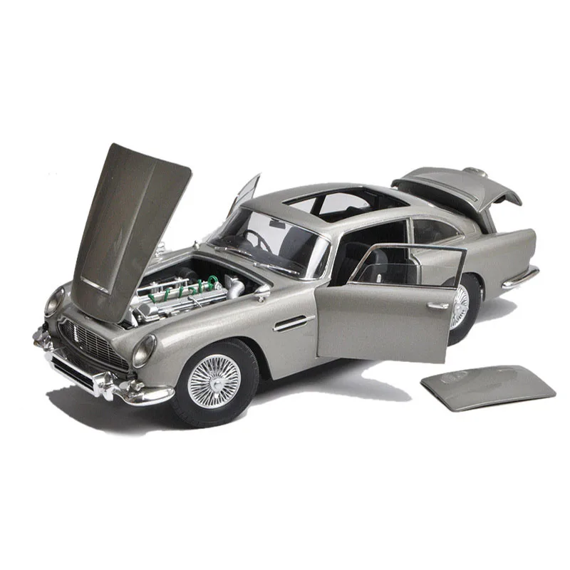 Литье под давлением 1/18 масштаб Aston Martin DB5 007 модель автомобиля из сплава литые