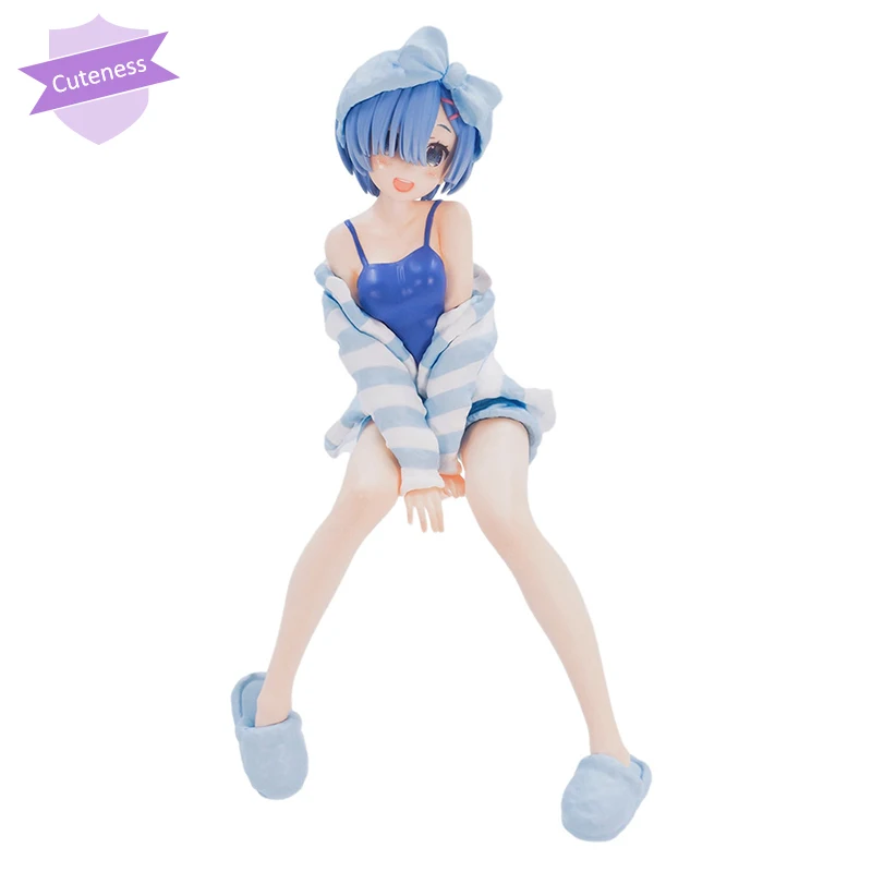 Оригинальная фигурка FuRyu Re Zero начальная жизнь в другом мире пижама Rem синюю