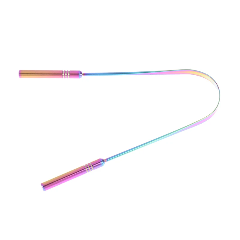 Stainless Steel Tongue Scraper Cleaner Fresh Breath Cleaning Coated Toothbrush Dental Oral Hygiene Care Tool |