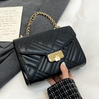 luxury handbags women bags designer lattice female shoulder bag brand black crossbody bags for girls chains messenger bag sac