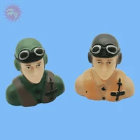 1 pc 19 scale civil pilots figures with hat toy model for rc plane accessories hobby color army green grey