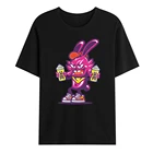 Забавная Черная Мужская футболка, новинка 2021, хлопковая Летняя мужская одежда с мультяшным комиксом