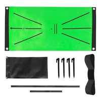 golf training mat swing detection batting mini golf practice training aid game with golf correction belt accessories