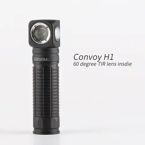 Фсветильник рь Convoy H1 CREE XML2 с внутренней линзой, 18650, 60 градусов