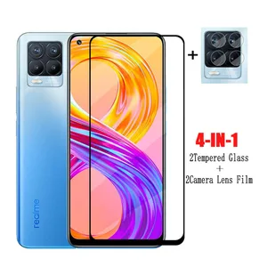 full glue glass for realme 8 pro glass for realme 8 pro 8i 8s narzo 30 30a glass screen protector phone film for realme 8 pro free global shipping