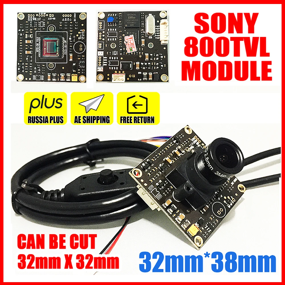 Модуль чипа для камеры видеонаблюдения Sony Effio HD 4140 + 673 1/3 дюйма CCD объектив 2 8 мм 3 0