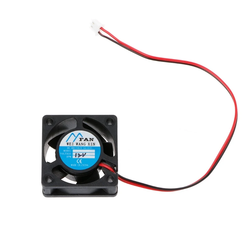 

40mm40mm20mm DC 12V 2-Pin 5 Blade Cooler Brushless Mini Cooling Fan 4020