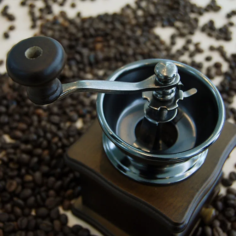 Miglior Macinacaffè Manuale Portatile Macinacaffè In Acciaio Inossidabile Antico In Legno Massello Può Macinare Il Pepe A Mano