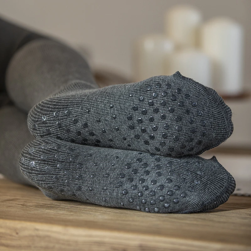 Женские хлопковые теплые чулки уличная одежда толстые длинные носки однотонные