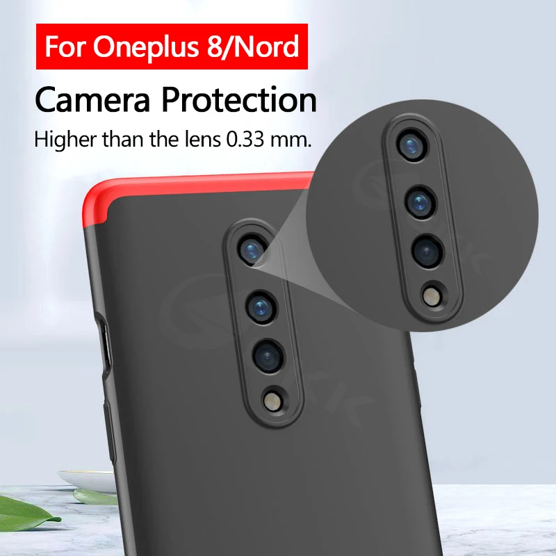 GKK 360 Полный Чехол для Oneplus 8 Nord чехол противоударный защитный Матовый Твердый на