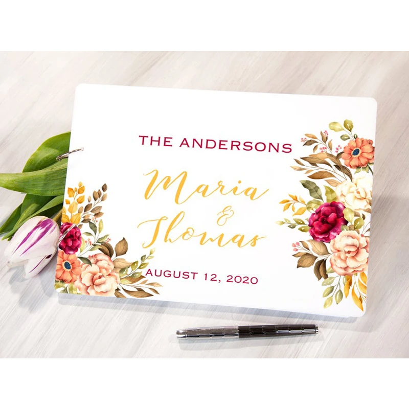 Индивидуальная Свадебная Гостевая книга альтернатива зелени ботанический