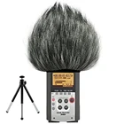 Микрофон для ветрового стекла, шумоподавление, щиток для ветрового стекла, простая установка, искусственная Меховая муфта для микрофона ZOOM H4N H2N