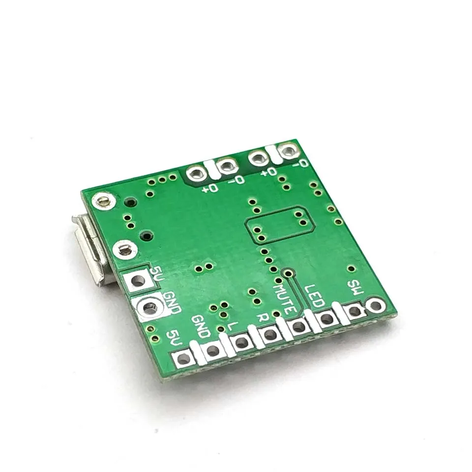 Миниатюрная Плата USB усилителя мощности PAM8403 постоянный ток 5 В класс D 2x3 Вт плата