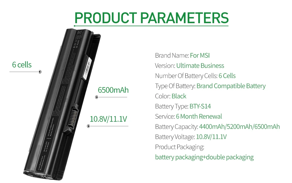 Apexway 11,1 v Батарея для MSI GE60 GE70 серии CR41 CX61 CR70 BTY-S14 BTY-S15 FR610 FR620 FR700 FX400 FX420 FX60 FX603 FX610