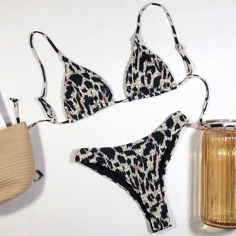 Bikinx Leopard print bikinis 2020 mujer swimsuit Push up sexy swimwear women bathers High cut bathing suit micro thong bikini | Женская