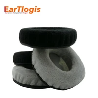 eartlogis velvet replacement ear pads for akg k540 k545 k845bt headset parts earmuff cover cushion cups pillow
