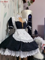 game azur lane ijn naganami cosplay costume lovely black maid dress ball activity party role play clothing custom make any size