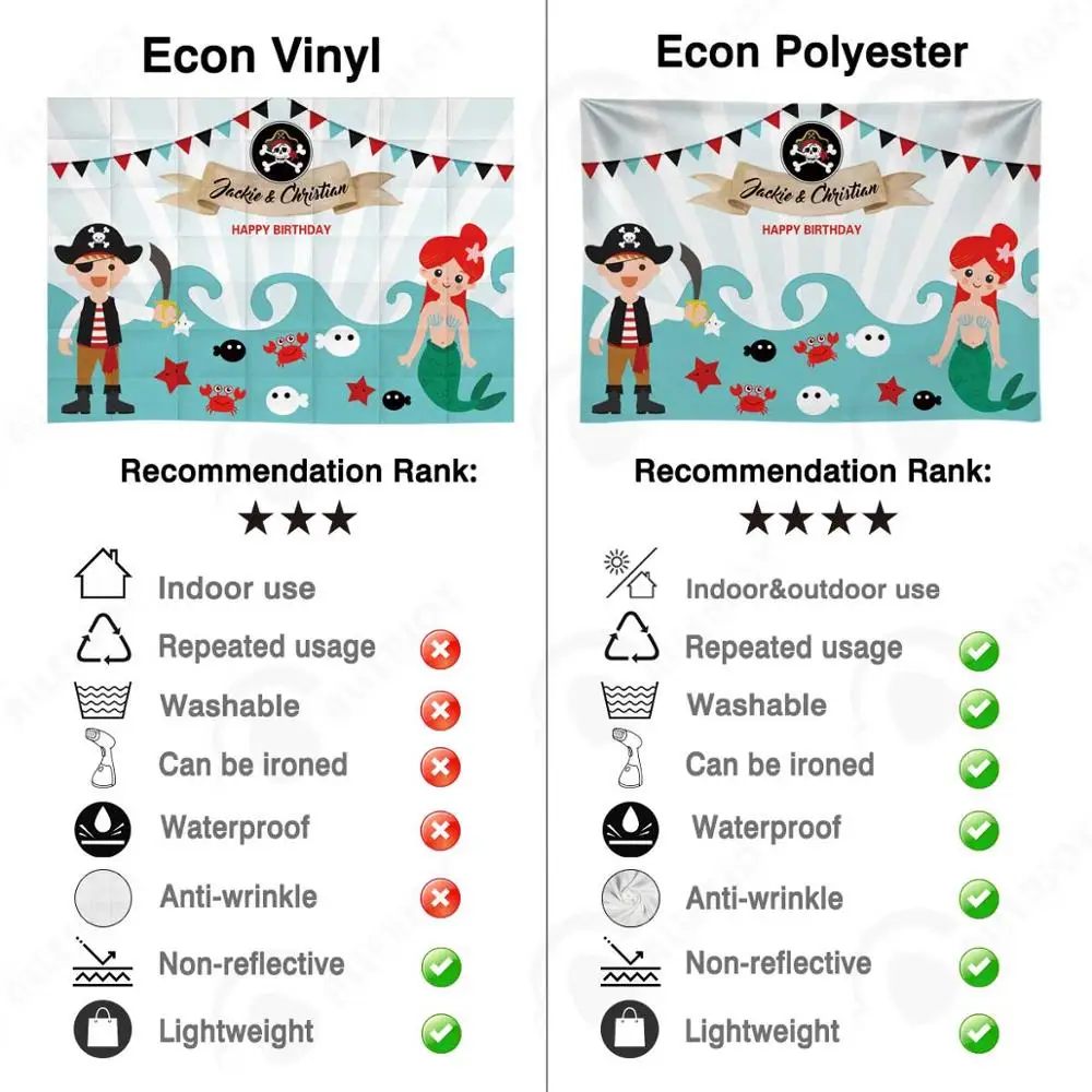 Allenjoy фона для фотосъемка пират маленькая Русалочка Ариэль happy 18 + День Рождения