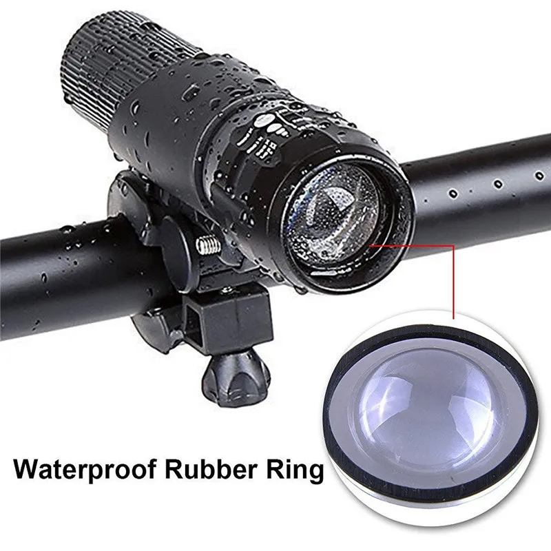 Новинка! 7 Вт Q5 светодиодный 2000lm Алюминий Водонепроницаемый IP6 AAA Батарея с