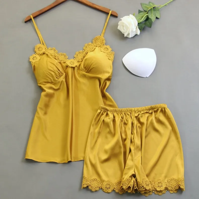 

Женские пижамные комплекты, атласная одежда для сна, шелковая пижама, женская одежда для сна, женская пижама с шортами, пижама, одежда для сн...