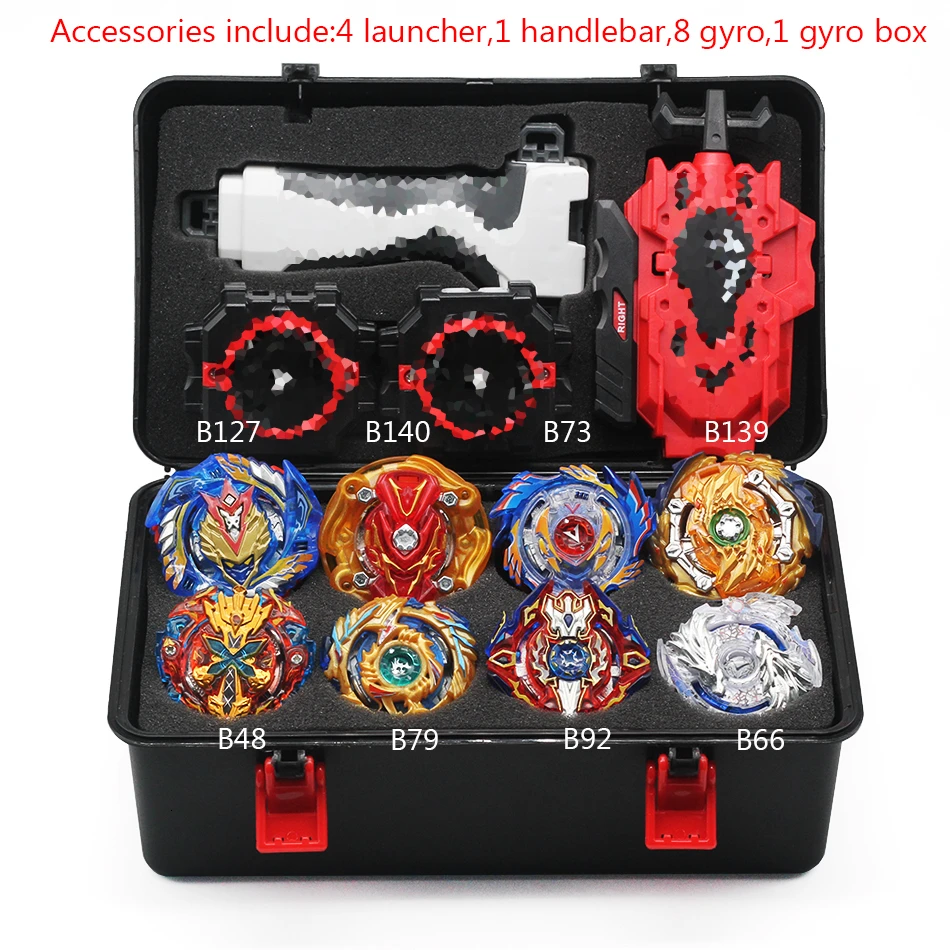 Beyblade Burst игрушка B150 B149 B148 металлический Funsion Bayblade набор коробка для хранения с ручкой пусковая пластиковая коробка игрушки для детей - Цвет: B5