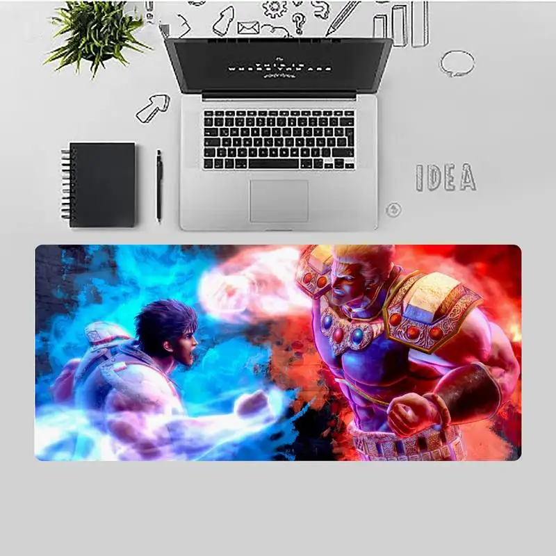 

Fist of the north star Anime Rubber Gaming mousepad Desk Table Office Work gamer Large Mouse pad Mats Non-slip Laptop Cushion