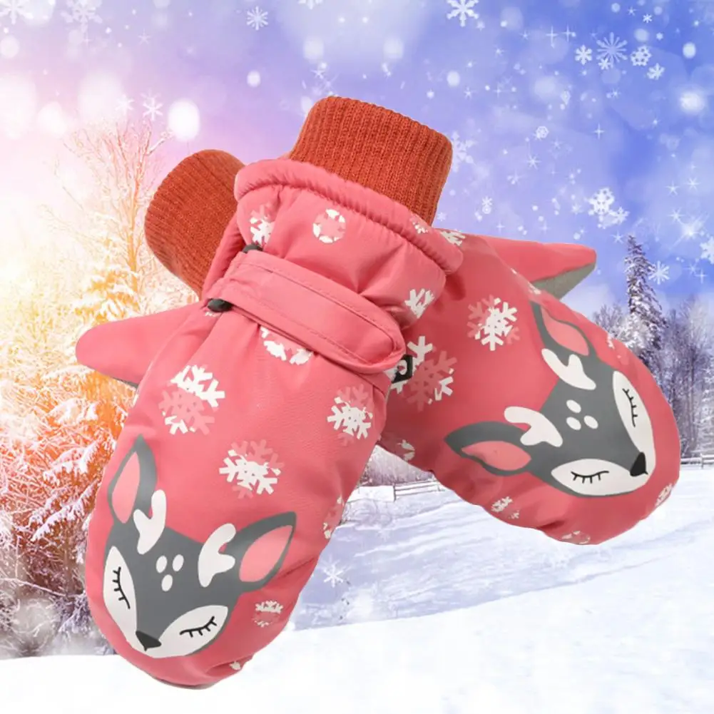 Children Winter Gloves Girls Boys Mittens Thicken Warmer Waterproof Windproof Kids Skiing Ski Drop Shipping | Детская одежда и