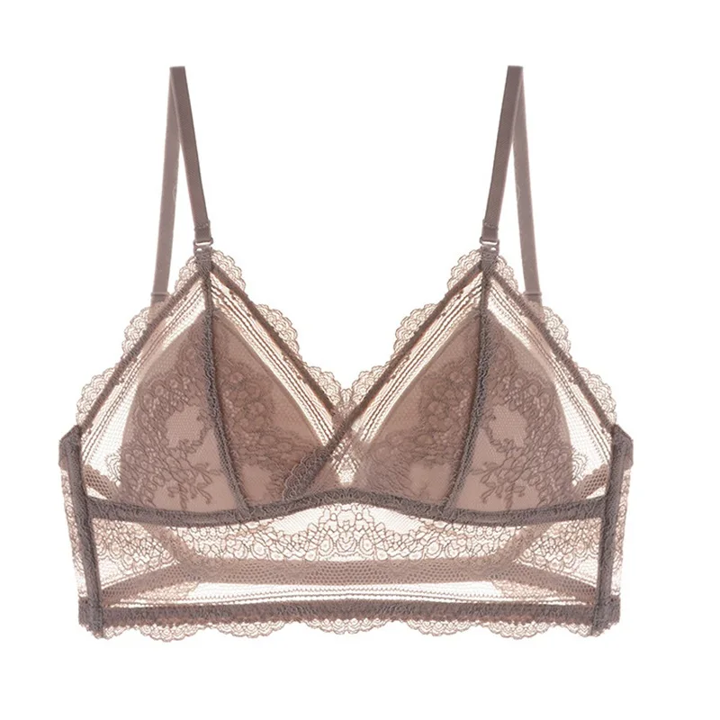 

Female Full Lace Printed In The Wirefre Comfortable Breathable Mei Back Ladies Underwear