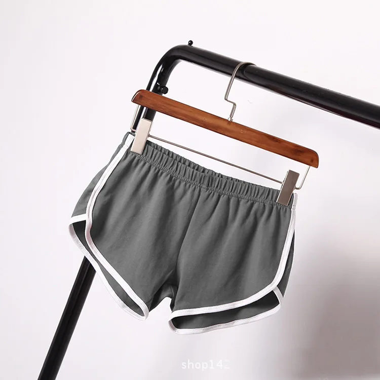 

Foreign Trade Sports Shorts Women's Home Casual Solid Color Fashion Yoga Beach Pants Candy Color Hot Pants