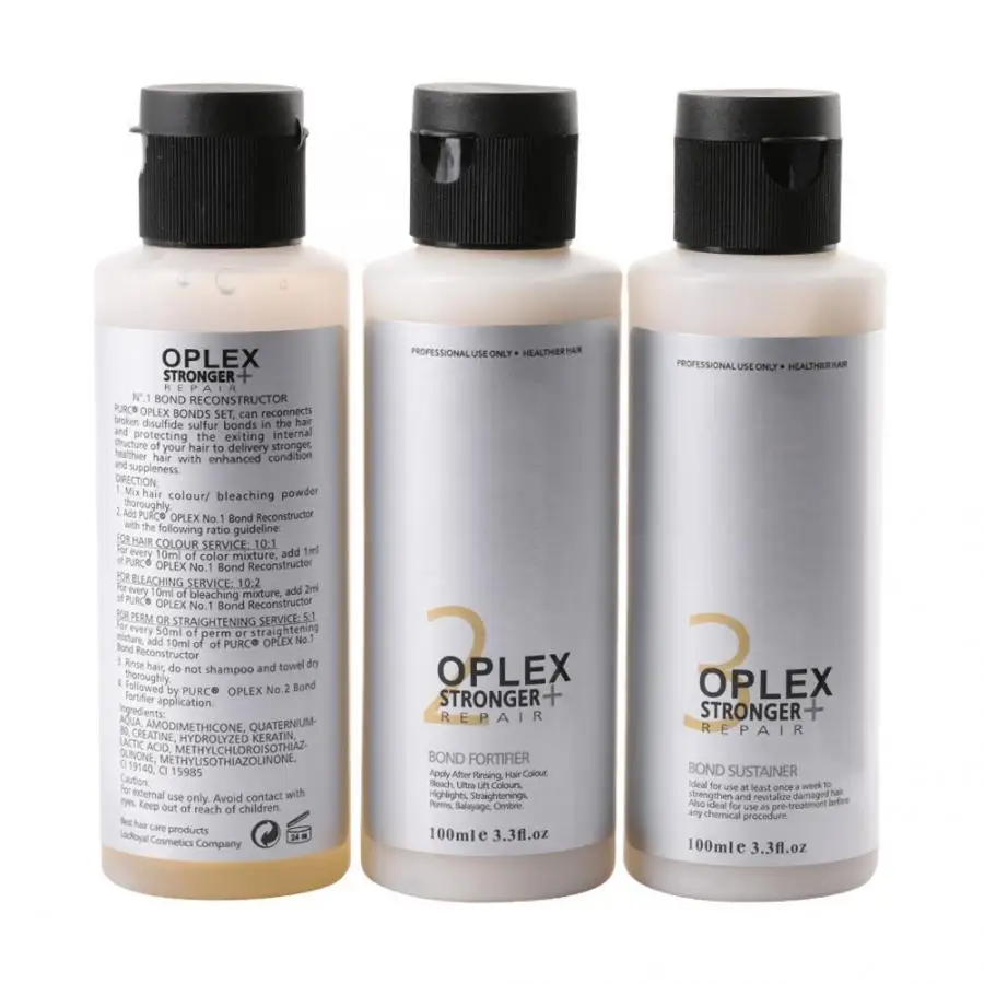3Pcs/Set Oplex Zero Damage Hair Care Products Before Dyeing Perming Coloring Bleaching Repair Tool Hairdressing Salon Shop | Красота и