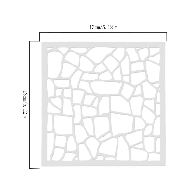 10 шт./компл. шаблон для настенной щетки 13*13 см креативный набивной рисунок