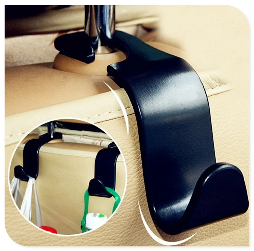 Автомобильный держатель на спинку сиденья пластиковая вешалка для сумок зажимы