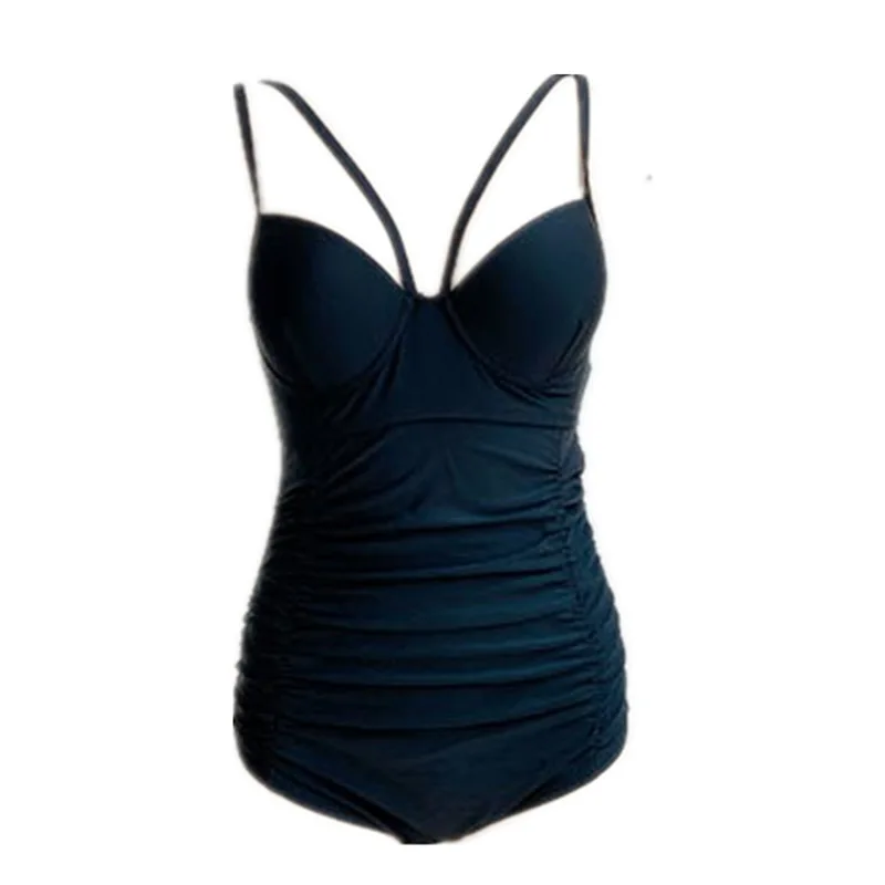 

Sexy One-Piece Swimsuit Push Up Swimwear Women Halter Swimsuit with Underwire Monokini Summer Bodysuit Beach Bathing Suit 2021