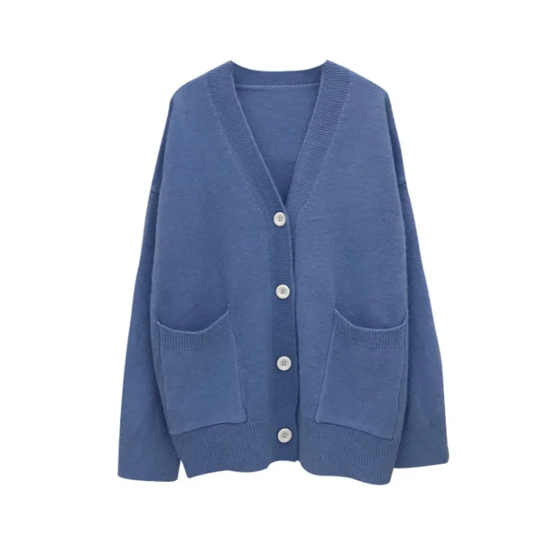 

Sweater jacket women's early spring, autumn and winter clothing 2021 new Korean loose top net red lazy knit cardigan
