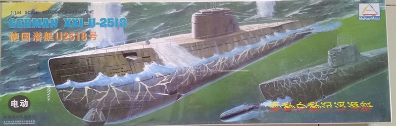 

MiniHobby 81201 1/144 German World War II Type XXI-U-2518 Submarine Model Electric TH07929-SMT6