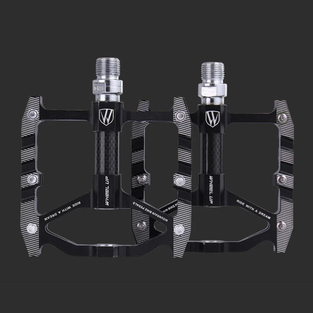 

1 Pair Aluminum Alloy Pedal Universal Mountain Bike Pedal Non-Slip Platform Flat Pedal