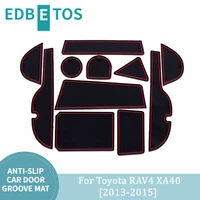 center console mats for toyota rav4 xa40 pre facelift rav 4 40 hybrid accessories 2013 2014 2015 gate slot pad