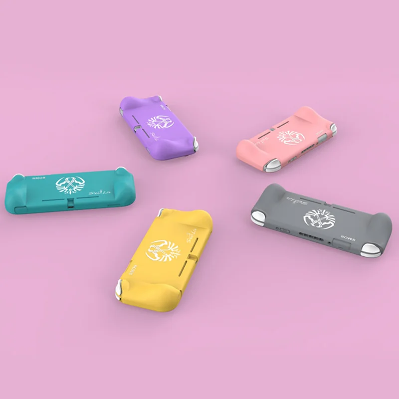 Силиконовый чехол для Nintendo Switch Lite розовый милый цветной накладка аксессуары